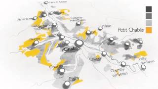 Carte animée des appellations de Chablis [upl. by Callas]