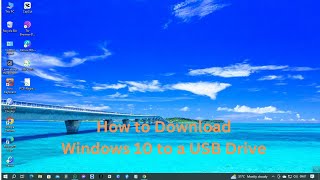 How to Download and install Windows 10 from USB Drive part 1 [upl. by Noemys]