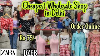 Cheapest Wholesale Shop Delhi Trendy Dress Coord Set Zara Tops Rs70 ORDER ONLINE BeautyCuddle [upl. by Eilatan]