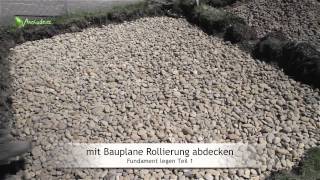 Fundament legen Betonieren Teil 1  Rollierung und Schalungskasten [upl. by Antoinetta]