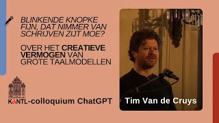 Blinkende knopke fijn Over het creatieve vermogen van grote taalmodellen  Tim Van de Cruys [upl. by Athiste]