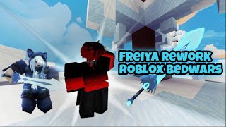 Destroying Players With The FREIYA Rework In Roblox Bedwars [upl. by Nodnas]