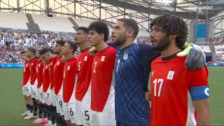 Egypt vs Paraguay National Anthem  Olympic Paris 2024 Quarter Final [upl. by Ellmyer]