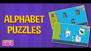 Alphabet Puzzles For Toddlers  Free App from EduBuzzKids for Android PhonesTablets [upl. by Ahsineg899]