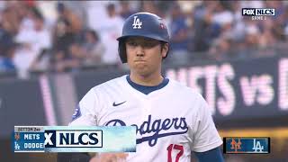 Shohei Ohtani NLCS RBI Shohei drives in a run off Kodai Senga in NLCS Game 1  大谷翔平ハイライト [upl. by Anhpad753]