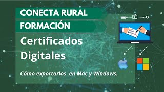 Certificados Digitales Cómo exportarlos a Mac y Windows PROGRAMA CONECTA RURAL [upl. by Giliana]