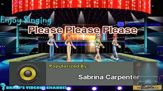 Please Please Please  Sabrina Carpenter Karaoke [upl. by Venuti]