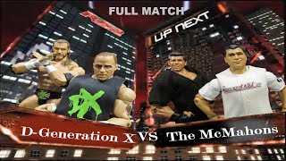 DGeneration X vs The McMahons No Holds Barred Full Match WWE Stop Motion SWWA [upl. by Ameehsat216]