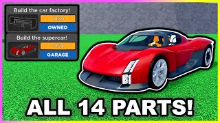 How to FIND ALL 14 CAR PART LOCATIONS in CAR DEALERSHIP TYCOON FACTORY EVENT 2024 [upl. by Marguerita]