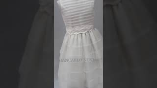 Moderno vestido de comunion con jaretas [upl. by Vins770]