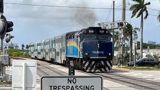 Two TriRail Mixed Sets at Fort Lauderdale Airport [upl. by Bart]