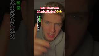 Kennst du alle Kinderlieder🥹🥹 youtubeshorts shorts [upl. by Aliet]