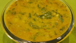 How to make Dal Palak Dhaba Style by madhurasrecipe [upl. by Aneekahs]