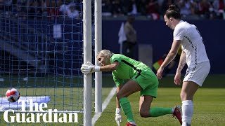 New Zealand defender Meikayla Moore scores hattrick of own goals in SheBelieves Cup [upl. by Worsham]