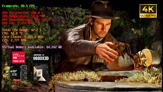 Indiana Jones  AMD 9800X3D  RX 7900XTX  Benchmark MAX Settings UltraWide 219 amd benchmark [upl. by Ecnatsnok499]