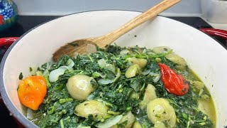 Bitekuteku Recette Congolaise Lėgumes vert aux aubergines Callaloo [upl. by Niwroc]