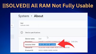 ✅2024 Fix All RAM Not Fully Usable in Windows 11  10  8  7  How To Use Full Installed RAM [upl. by Flinn]