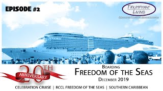 20th Anniversary Trip  Episode 2  Freedom of the Seas  Boarding Tour Room 1294 [upl. by Aitnahs]