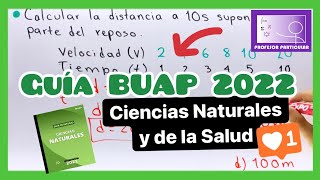 ✅GUÍA ADMISIÓN BUAP 2022  CIENCIAS NATURALES y de la SALUD [upl. by Jaworski]