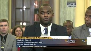 Myron Rolle Opening Statement CSPAN [upl. by Ferreby]