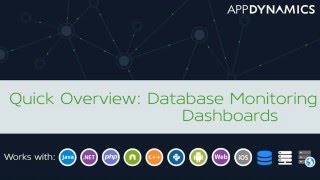 Quick Overview Database Monitoring Dashboards [upl. by Yramliw]