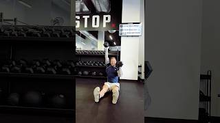 Alternating dumbbell Zpress howto workout fitness [upl. by Land]