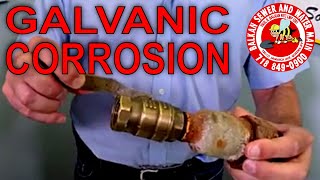 Galvanic Corrosion In Plumbing Causes Water Line Leaks [upl. by Pomcroy]