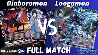 Diaboromon VS Loogamon  Digimon Card Game  BT14 Blast ACE [upl. by Demeter]