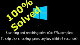 Scanning and repairing drive C 100 complete [upl. by Felicdad]