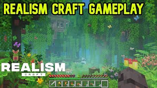 1 Hour of Realism Craft Gameplay  Minecraft Bedrock Marketplace AddOn [upl. by Virgel20]