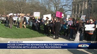 Bill that would criminalize interfering with Kentucky legislative proceedings passes [upl. by Oisor491]