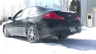 G37 Sedan Greddy RS Single Exit Exhaust [upl. by Ateiram]