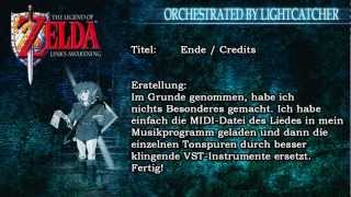 Zelda Links Awakening Music  Ende  Credits  Orchestrated by Lightcatcher [upl. by Godard]