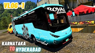 KARNATAKA TO HYDERABAD TRIP  SCANIA 410 BUS  EURO TRUCK SIMULATOR 2 ets2 [upl. by Esilehs586]