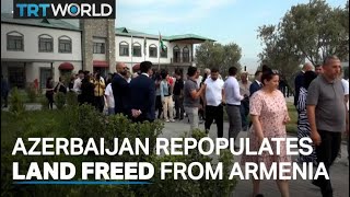 Azerbaijan starts return of people to territories freed from Armenia [upl. by Ferro]