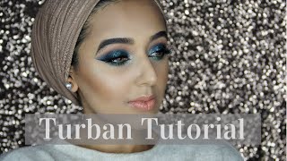 EASY amp SIMPLE TURBAN TUTORIAL  NO PINS  Annam Ahmad [upl. by Nnyltiak]