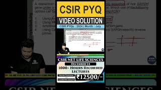 CSIRNET LIFE SCIENCES  PYQ 2024 July  VIDEO SOLUTION  previousyearquestions csirnet [upl. by Naicul]