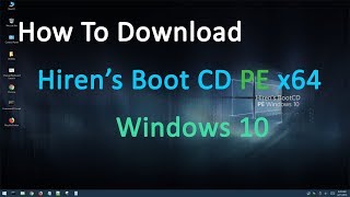 Create Bootable Hirens BootCD USB for Windows 10 Rufus [upl. by Yatnuahs]