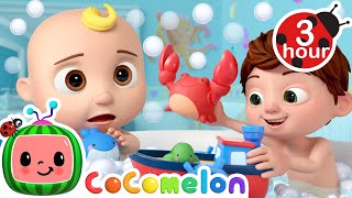 Bath Time Rescue Mission 🦀 CoComelon Nursery Rhymes and Kids Songs  3 HOURS  After School Club [upl. by Atiuqehc]