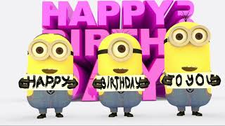 Minions Happy Birthday Song [upl. by Nipahc38]