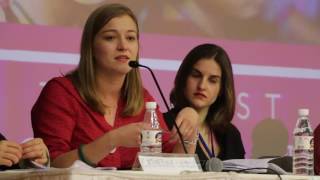 Raphaelle RemyLeleu at World Congress Against Sexual Exploitation of Women amp Girls [upl. by Airym450]