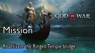 God Of War 4 Mission The Light of Alfheim Reactivate the Ringed Temple bridge [upl. by Matt]