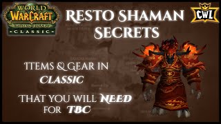 TBC Classic Resto Shaman Gearing Guide  Classic items you will use in TBC  Phase 6 vs T4 PreBiS [upl. by Allene]