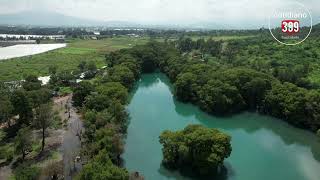 Disfruta de la majestuosidad del Lago de Camécuaro en Tangancícuaro MichoacánAérea cotidiano399 [upl. by Evin259]