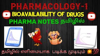 pharmacology1 BIOAVAILABILITY OF drugs easy notes தமிழில் எளிமையாக படிக்க 💥💯pharma notes [upl. by Katheryn366]