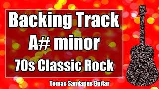 A minor Backing Track  A sharp  Am  70s Classic Rock Ballad Guitar Jam Backtrack [upl. by Hendrickson]