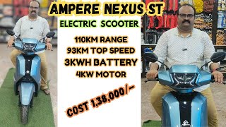 AMPERE NEXUS ST ELECTRIC SCOOTER FULL REVIEW SHOWROOM PH9700154146 [upl. by Aldwin]