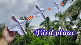 Bird plane 😱 Easy paper fly craft ideas 💡 diy paperfly papercrafty [upl. by Ralf]