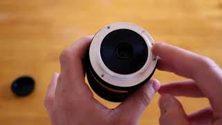 Opteka 65mm f35 Fisheye Lens Review best fisheye lens under 200 [upl. by Ettevad]