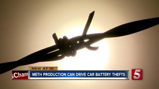 Theft Of Car Batteries May Fuel Meth Production [upl. by Raney807]